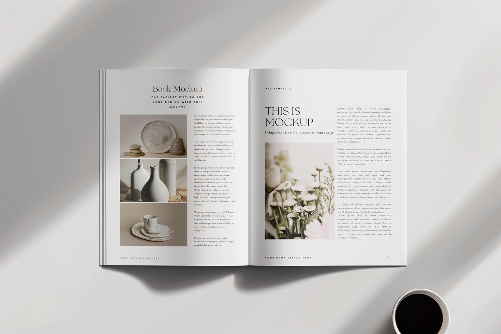 Catalog mockup design